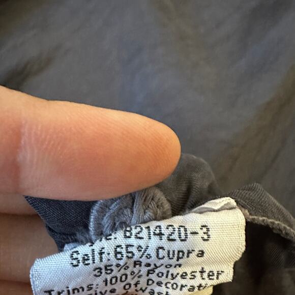 BIYA JOHNNY WAS Alia Poncho Top Navy Floral Embroidered Relaxed Bohemian - Picture 14 of 15